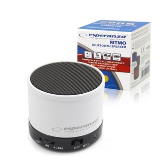 Mini reproduktor BlueTooth Esperanza Ritmo, barva bílá