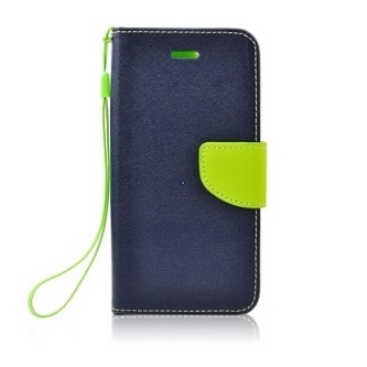Pouzdro FANCY Diary Samsung J530 GALAXY J5 (2017) barva modrá/limetka