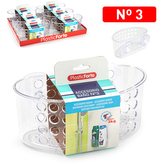 Závěsná polička do sprchy BANO 3; 20x10x9cm; plast