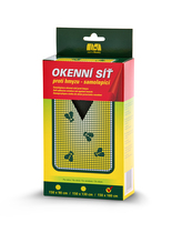 Síť okenní proti hmyzu; 150x180 cm; černá