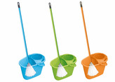 Souprava mopová CENTI; 108x32x21 cm; 8l; plast, mikrovlákno, kov