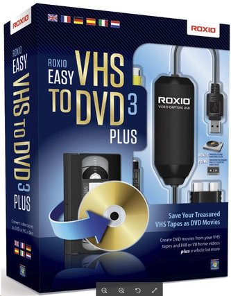 Roxio Easy VHS to DVD 3 Plus BOX - jazyk EN/FR/DE/ES/IT/NL