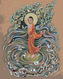 Malování podle čísel - BUDDHA VE VLNÁCH - 80x100 cm, vypnuté plátno na rám
