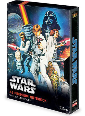 Poznámkový A5 blok Star Wars|Hvězdné Války: A New Hope VHS (14,8 x 21 cm)