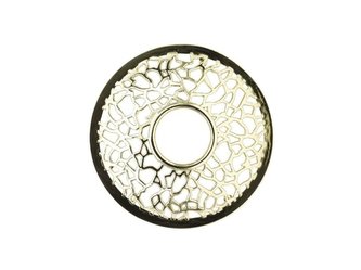 YANKEE CANDLE krúžok Matrix Brushed Silver na sviečku Illuma Lid