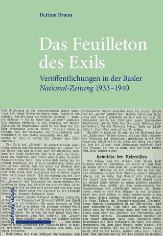 Das Feuilleton des Exils