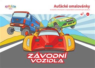Auťácke omaľovánky - Závodné autá