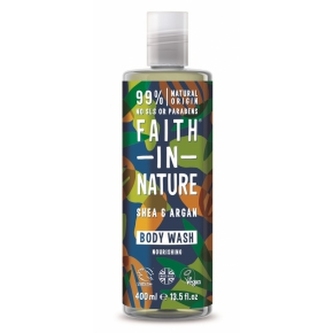 Faith in Nature Sprchový gel Argan a bambucké máslo (Nourishing Body Wash) Objem 400 ml woman