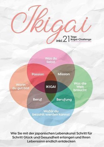 Ikigai: Wie Sie mit der japanischen Lebenskunst Schritt für Schritt Glück und Gesundheit erlangen und Ihren Lebenssinn endlich e