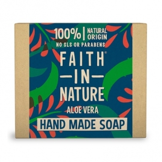 Faith in Nature Rostlinné tuhé mýdlo Aloe Vera (Hand Made Soap) 100 g woman
