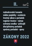 Zákony II časť C 2022 - Trestné právo, exekučný poriadok a súdne spory