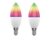Smart sada LED žárovek E14 5W RGB WOOX R9075/2 WiFi Tuya