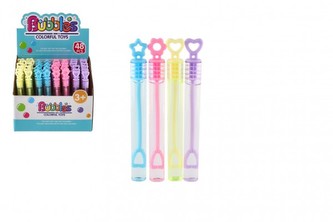 Bublifuk mini 5 ml 10,5cm 4 barvy  ( cena za kus)