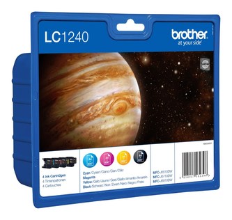 Inkoust Brother LC-1240VALBP (inkoust multipack-černá+tři barvy)