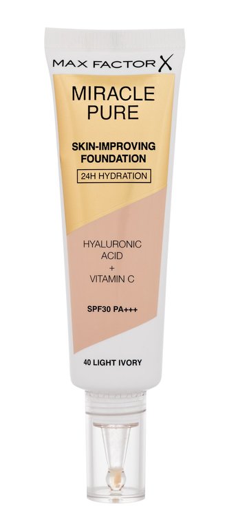 Max Factor Miracle Pure Makeup Skin-Improving Foundation 30 ml 40 Light Ivory SPF30 pro ženy