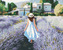 Malování podle čísel - LEVANDULOVÉ POLE A ŽENA V PROVENCE - 40x50 cm, vypnuté plátno na rám