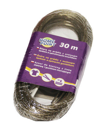 HP Šňůra s ocelový lankem 30 m; 24x9 cm; ocel, plast
