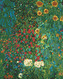 Malování podle čísel - ZAHRADA SE SLUNEČNICEMI (G. KLIMT) - 40x50 cm, bez rámu a bez vypnutí plátna