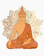 Malování podle čísel - BUDDHA A ORNAMENTY II - 40x50 cm, vypnuté plátno na rám