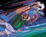 Malování podle čísel - FOTBALOVÝ BRANKÁŘ - 80x100 cm, bez rámu a bez vypnutí plátna