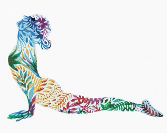 Malování podle čísel - JÓGA - 40x50 cm, vypnuté plátno na rám