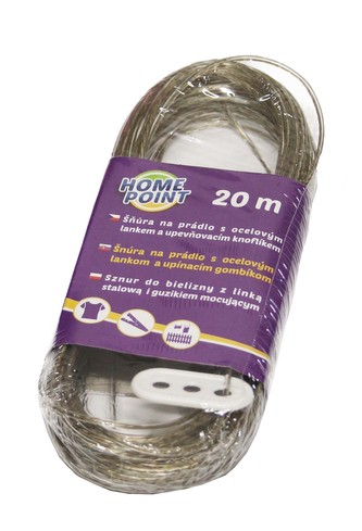 HP Šňůra s ocelovým lankem 20 m; 21x8 cm; ocel, plast