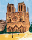 Malování podle čísel - NOTRE DAME V PAŘÍŽI ZA JASNÉHO DNE - 80x100 cm, bez rámu a bez vypnutí plátna