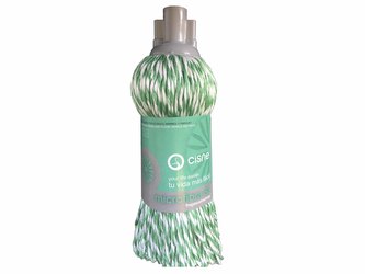 Mop ZELENO-BÍLÝ 150g; mikrovlákno,plast