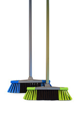 Smeták GLAMOUR s tyčí; 130x28x5,5 cm; chlup 7 cm; plast, kov