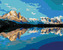 Malování podle čísel - LETNÍ PANORAMA JEZERA LAC BLANC - 40x50 cm, vypnuté plátno na rám
