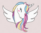 Malování podle čísel - ROZTOMILÝ JEDNOROŽEC S KŘIDLY - 80x100 cm, bez rámu a bez vypnutí plátna