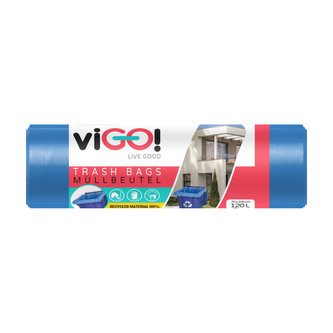 ECO Pytle na tříděný odpad – modré, silnostěnné 8 ks; 70x105 cm; 120 l; plast