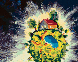 Malování podle čísel - MALÝ PRINC A JEHO PLANETA - 80x100 cm, bez rámu a bez vypnutí plátna Malování podle čísel - MALÝ PRINC A JEHO PLANETA - 80x100 cm, bez rámu a bez vypnutí plátna