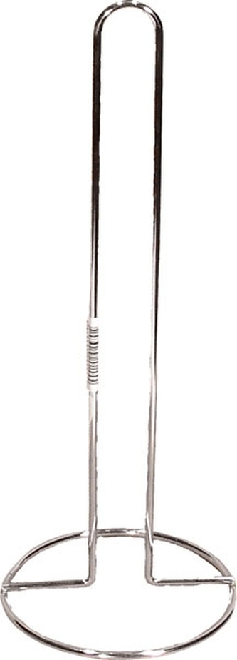 Stojan na papírové ručníky/toaletní papír; 26,5x11 cm; nerez