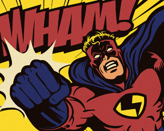 Malování podle čísel - POP-ART SUPERHRDINA - 80x100 cm, vypnuté plátno na rám