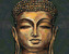 Malování podle čísel - ZLATÝ BUDDHA - 40x50 cm, bez rámu a bez vypnutí plátna