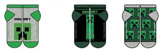 SADA 3 KS PONOŽKY MINECRAFT - velikost 27-30