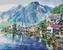 Malování podle čísel - KRAJINA RAKOUSKÉ VESNICE - 80x100 cm, vypnuté plátno na rám