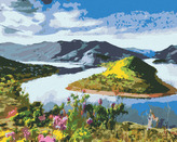 Malování podle čísel - MEANDRY ŘEKY - 80x100 cm, bez rámu a bez vypnutí plátna