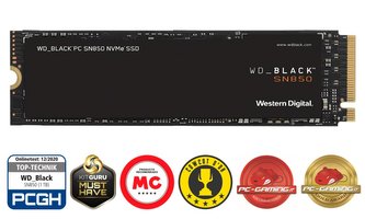 WD SSD BLACK SN850 500GB / WDS500G1X0E / NVMe M.2 PCIe Gen4 / Interní / M.2 2280