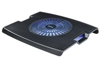 HAMA chladicí stojan pro notebook Wawe/ 13,3" až 15,6"/ USB/ LED podsvícení/ černý