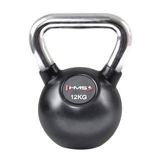 HMS - Vinylový kettlebell s chromovaným úchopem - 12kg