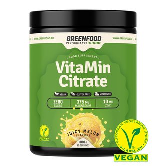 GreenFood Performance nápoj VitaMin Citrate 300 g Meloun