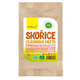 Wolfberry - Skořice cejlonská mletá BIO - 150 Gramů