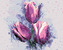 Malování podle čísel - MALOVANÉ TULIPÁNY - 40x50 cm, vypnuté plátno na rám