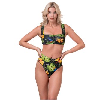 Nebbia - High-Energy bikini vrchní díl 553 - Jungle green - Velikost: S