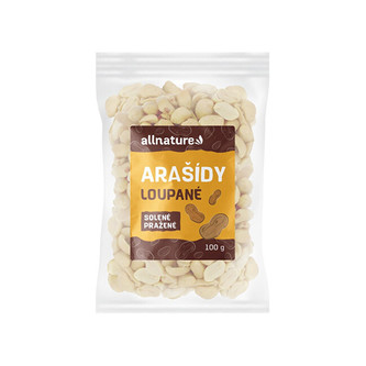 Allnature Arašídy loupané pražené solené 250 g