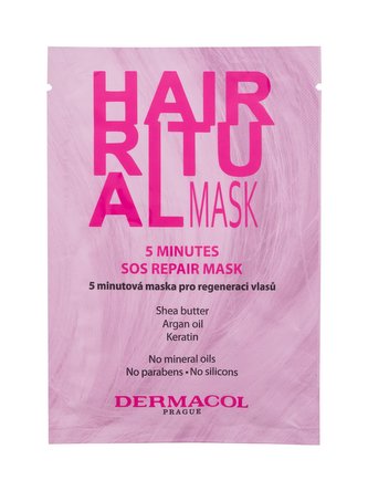 Dermacol Intenzivní regenerační maska pro všechny typy vlasů Hair Ritual (5 Minutes SOS Repair Mask) 15 ml woman