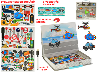 Tabuľka magnetický kufrík "Doprava" v sáčku