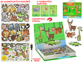 Tabuľka magnetický kufrík &quot;Zvieratká&quot; v sáčku